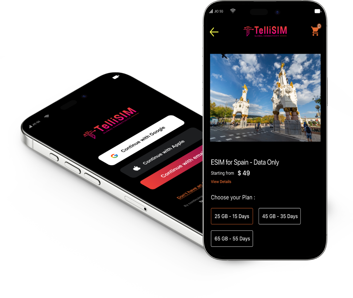 TelliSIM Mobile App